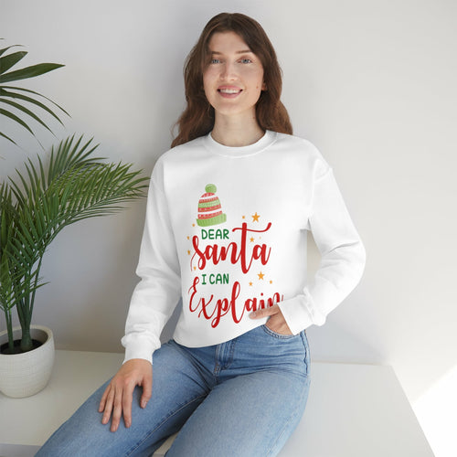Womens Santa I Can Explain Sweatshirt