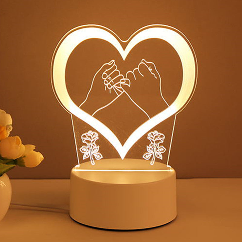 3D Lamp Acrylic USB LED Night Lights Neon Sign Gifts