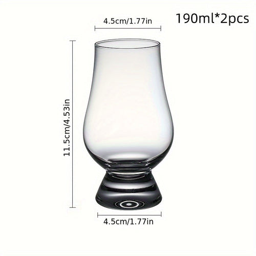 2pcs, Premium Whiskey Snifter Glasses, Elegant Tasting Drinkware